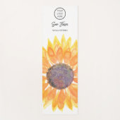 Yoga Studio Round Logo Sunflower Yogamat (Voorkant)