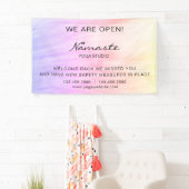 Yoga Studio Roze  heropenen Spandoek (Insitu)