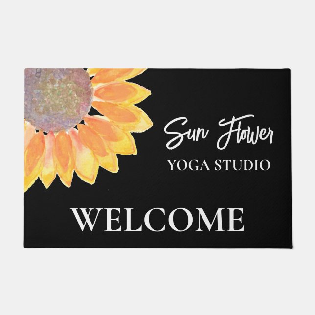 Yoga Studio Sunflower Deurmat (Voorkant)