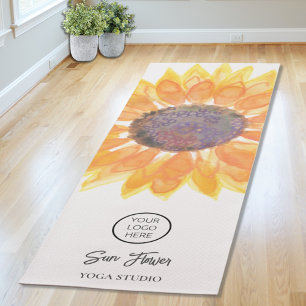 Yoga Studio Sunflower Logo Yoga Mat