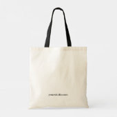 Yoga Studio Tote Bag Flow Script Zwarte Canvas (Achterkant)