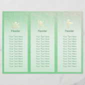 Yoga Studio Tri-Fold Brochure Lotus Floral Mandala (Dos)