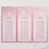 Yoga Studio Tri-Fold Brochure Lotus Floral Mandala (Dos)