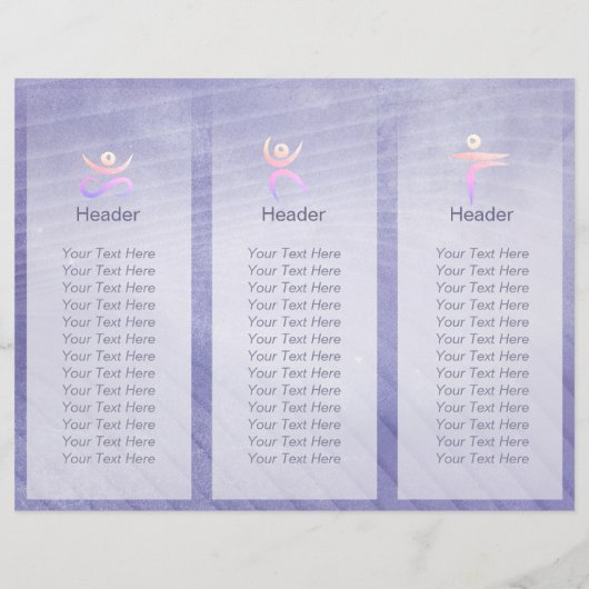Yoga Studio Tri-Fold Brochure Mandala (Dos)