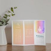 Yoga Studio Tri-Fold Brochures Life Coach Healer