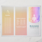 Yoga Studio Tri-Fold Brochures Life Coach Healer (Voorkant)