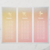 Yoga Studio Tri-Fold Brochures Life Coach Healer (Achterkant)