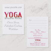 Yoga Studio - Visitekaartje (Voorkant / Achterkant)