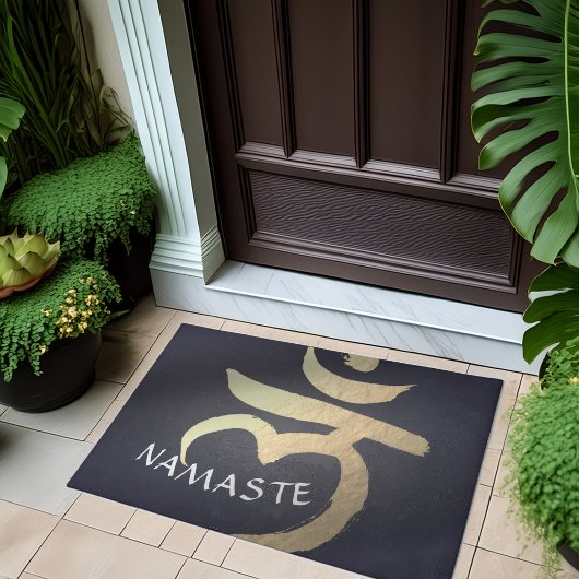 Yoga Studio Welcome Meditation Root Chakra Symbol Deurmat