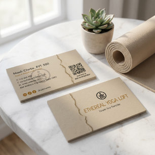 Yoga Studio Zakelijk   Brown Paper Visitekaartje