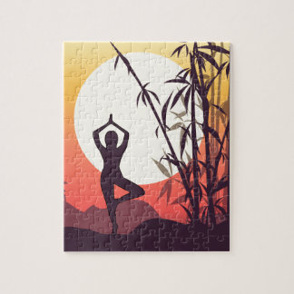 Yoga Sunset Love Legpuzzel