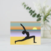 Yoga Sur La Carte Postale De La Plage (Debout devant)