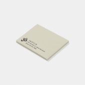 Yoga Symbool Sticky Notepads Post-it® Notes (Schuin)