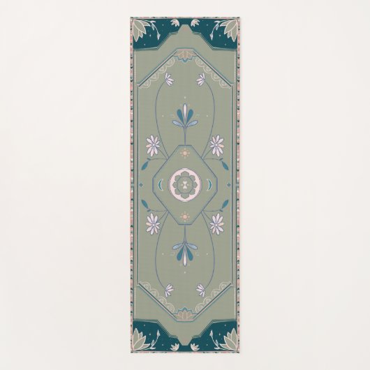 Yoga Tapis de la zone de mesure illustrée (Devant)