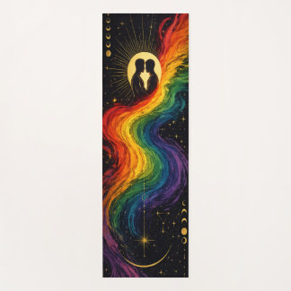 Yoga Tapis de méditation LGBTQ céleste