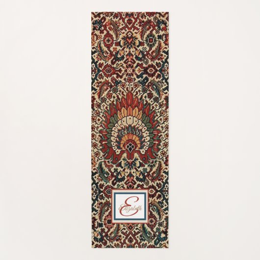 Yoga Tapis de tapis persan turc antique (Devant)