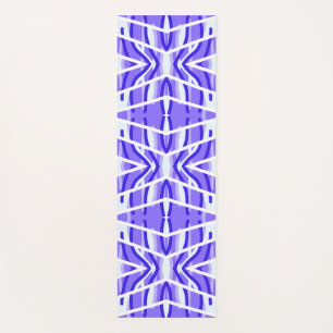 Yoga Tapis de Yoga, Motif classique blanc violet mignon