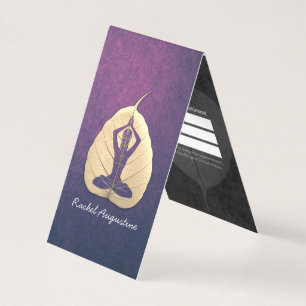 Yoga Teacher Meditation Pose Bodhi Leaf Price List Visitekaartjes