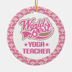 Yoga Teacher (Worlds Best) Cute Ornament