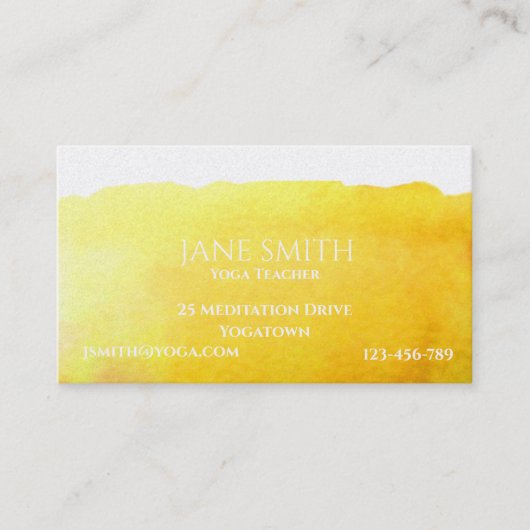 Yoga Teacher Yoga Instructor genezing meditatie Visitekaartje (Voorkant)