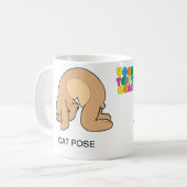 Yoga Teddy Bear Cat/Cow Mok (Voorkant links)