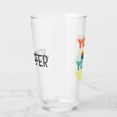 Yoga tekstontwerp glas (Rechts)