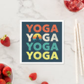 Yoga tekstontwerp servet (Insitu)