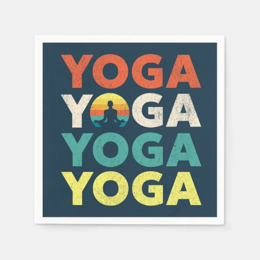 Yoga tekstontwerp servet (Voorkant)