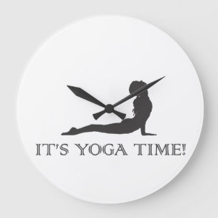 Yoga Time Clock Grote Klok