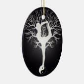Yoga Tree Keramisch Ornament (Rechts)