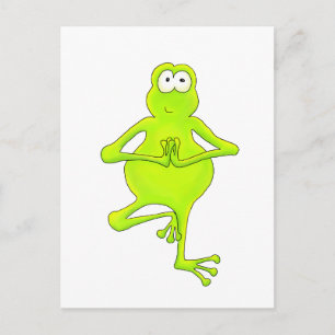 Yoga Tree Kikker Briefkaart