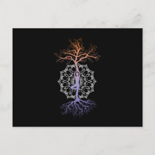 Yoga Tree Mandala Nirvana Meditation Zen Asana Gif Briefkaart