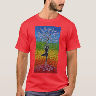 Yoga Tree of Life Girl Meditation Yoga Lov T-shirt