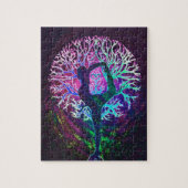 Yoga Tree Peace-regenboog Legpuzzel (Verticaal)