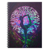 Yoga Tree Peace-regenboog Notitieboek (Voorkant)
