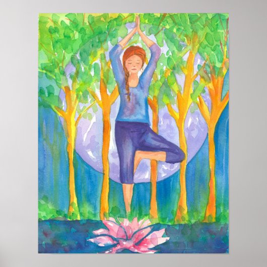 Yoga Tree Pose Poster (Voorkant)