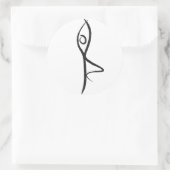 Yoga Tree Pose Sticker (Tas)