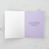 Yoga Tree Pose Vrouw Happy Birthday Kaart (Binnen)