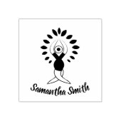 Yoga Tree Rubberstempel (Afrduk)