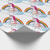 Yoga Unicorn Cadeaupapier (Hoek)