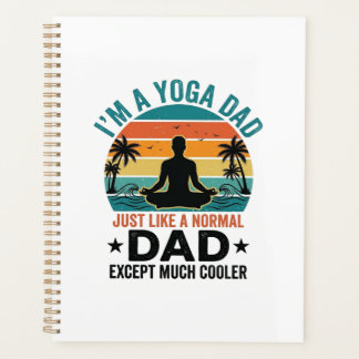Yoga Vader Vintage Zonsondergang Grappig Vader Shi Planner