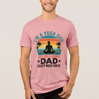 Yoga Vader Vintage Zonsondergang Grappig Vader Shi Tri-Blend Shirt