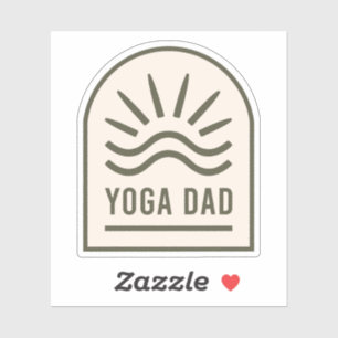 Yoga vader zen spirituele yogi mannen sticker