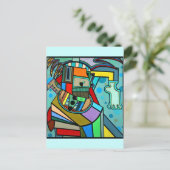 "Yoga" van Ruchell Alexander Briefkaart (Staand voorkant)