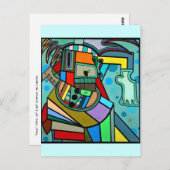 "Yoga" van Ruchell Alexander Briefkaart (Voorkant / Achterkant)