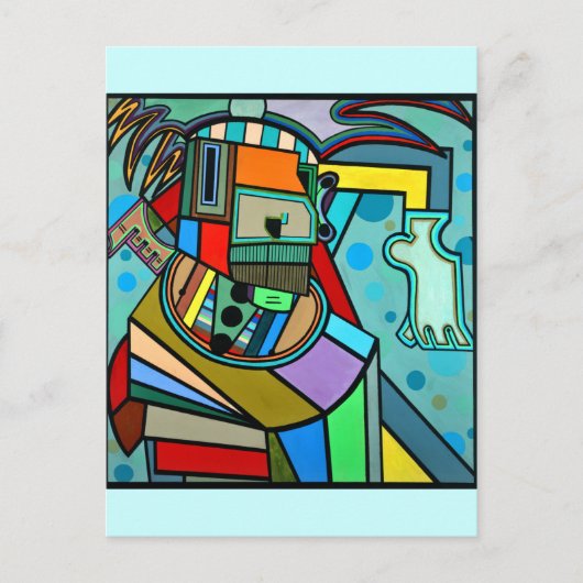 "Yoga" van Ruchell Alexander Briefkaart (Voorkant)