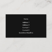 Yoga Visitekaartje (Achterkant)