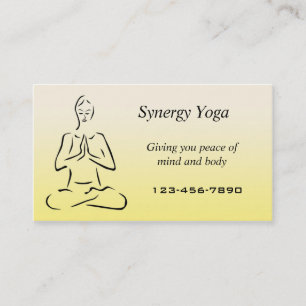 Yoga visitekaartje
