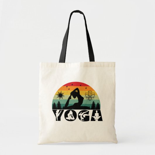 Yoga - Vrede, Liefde en Licht Tote Bag (Voorkant)
