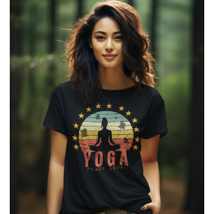 Yoga Vrede Liefde Pilates Zen Oefening Tshirt